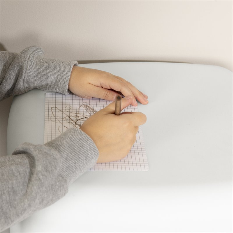 South Shore Sweedi Polyethylene Resin Multi-Purpose Lighted Kids Stool in White