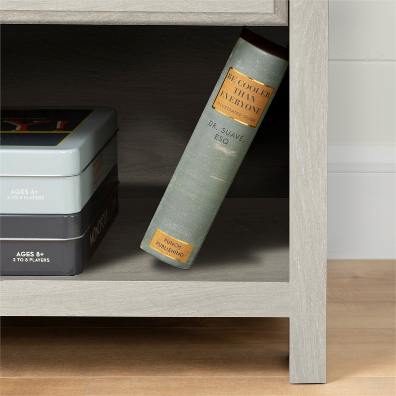 Ulysses 1-Drawer Nightstand Winter Oak South Shore