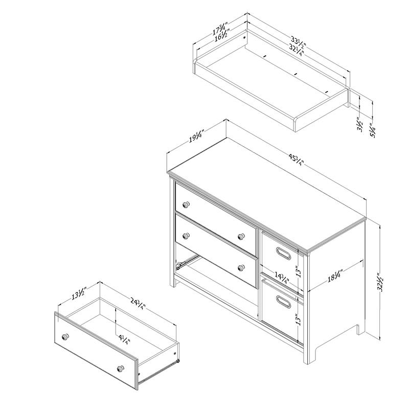 South shore fundy hot sale tide changing table