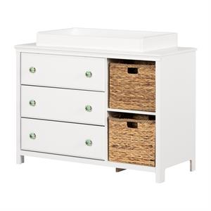 balka changing table pure white south shore