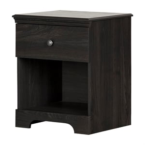 Zach 1-Drawer Nightstand Gray Oak South Shore