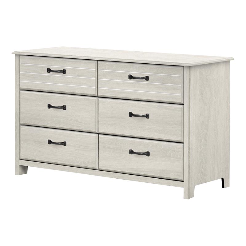 Ulysses 6-Drawer Dresser Winter Oak South Shore