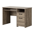 Tassio Computer Desk Weathered Oak South Shore