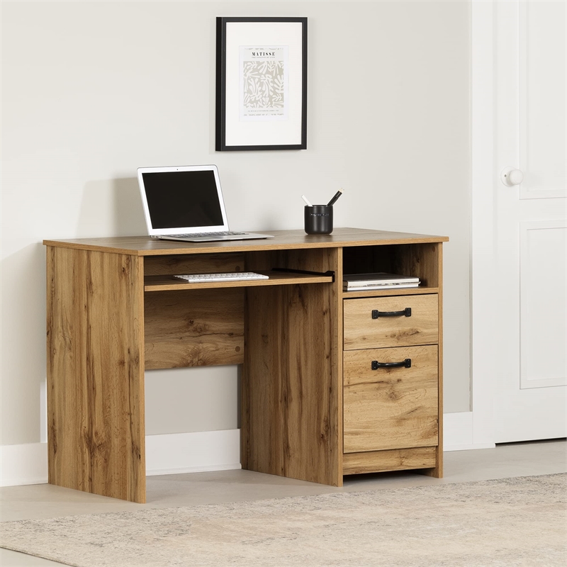 Tassio Computer Desk Nordik Oak South Shore