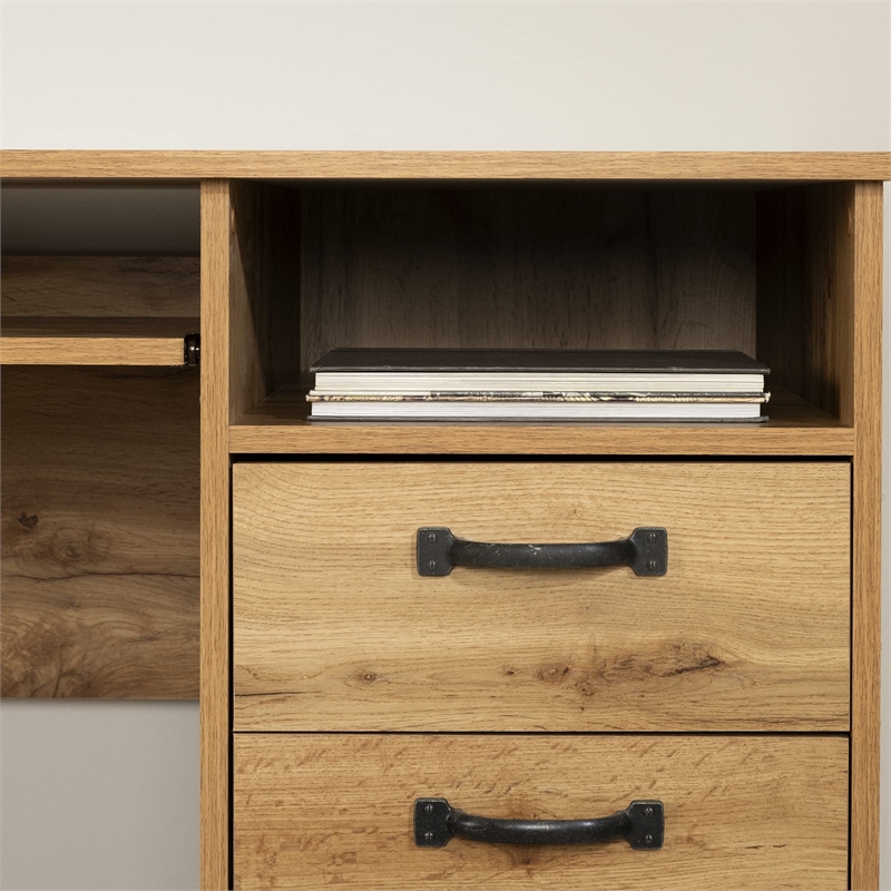 Tassio Computer Desk Nordik Oak South Shore