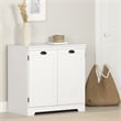 Prairie 2-Door Storage Cabinet Pure White South Shore