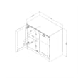 Prairie 2-Door Storage Cabinet Pure White South Shore