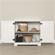 Prairie 2-Door Storage Cabinet Pure White South Shore