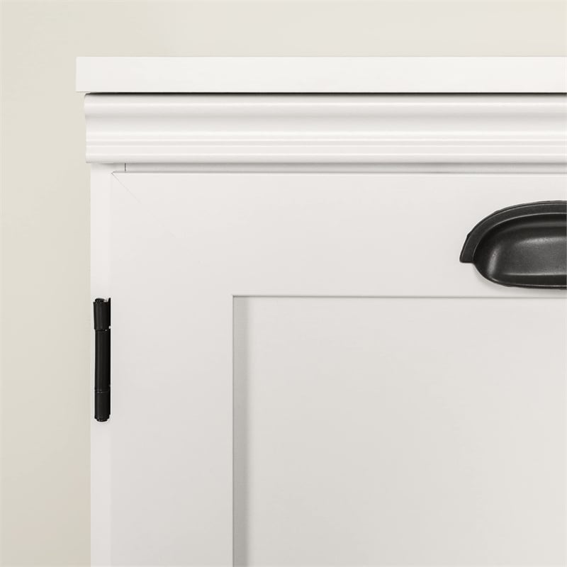 Prairie 2-Door Storage Cabinet Pure White South Shore