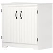 South Shore Farnel Engineered Wood 2-Door Storage Cabinet in Pure White