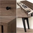 Helsy Computer Desk with Power Bar Natural Walnut South Shore