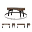 Helsy Computer Desk with Power Bar Natural Walnut South Shore