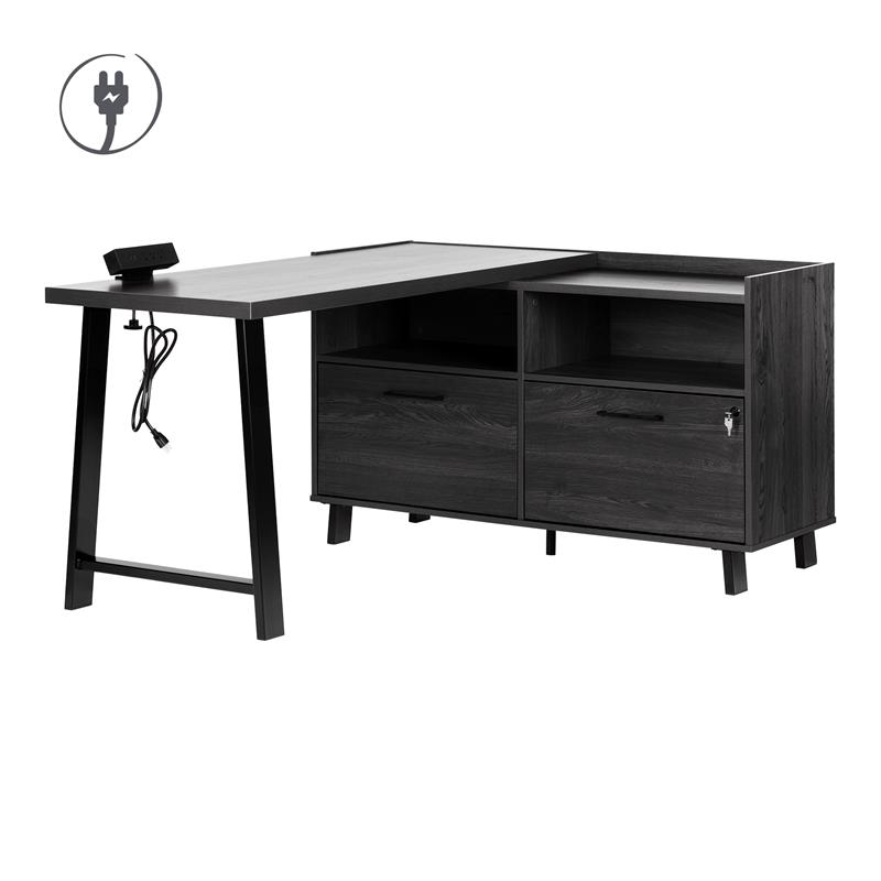 south shore l shaped desk