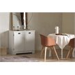 South Shore Harma Engineered Wood 2-Door Storage Cabinet in Pure White
