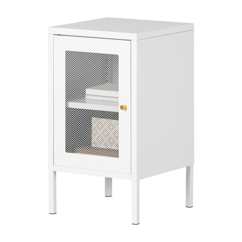 Metal One Door End Table Crea South Shore