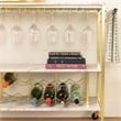 Bar Cart with Wine Bottle Storage and Wine Glass Rack Maliza South Shore