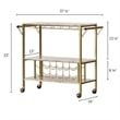 Bar Cart with Wine Bottle Storage and Wine Glass Rack Maliza South Shore