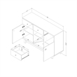 Buffet with Wine Storage Bellami South Shore