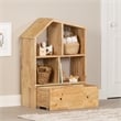 Solid Wood House Shaped Bookcase with Storage Bin Sweedi South Shore