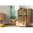 Solid Wood House Shaped Bookcase with Storage Bin Sweedi South Shore