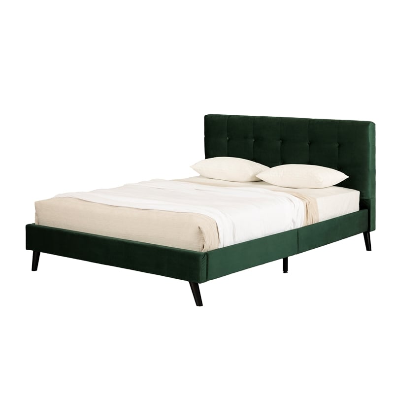 Upholstered Complete Platform Bed Maliza South Shore | Cymax Business