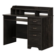 Computer Office Desk with Hutch Black Versa South Shore