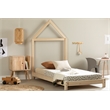 Solid Wood Bed with House Frame Headboard  Sweedi South Shore