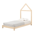 Solid Wood Bed with House Frame Headboard  Sweedi South Shore