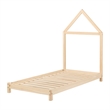 Solid Wood Bed with House Frame Headboard  Sweedi South Shore