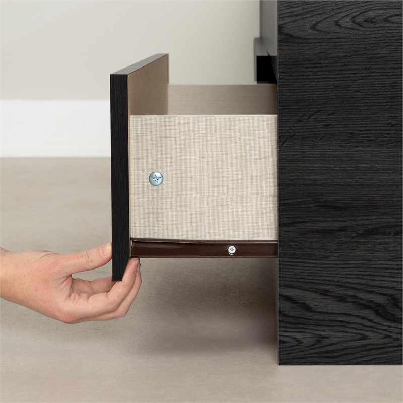 Storage Bed and Bookcase Headboard Set Gray Fynn South Shore