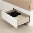 Storage Bed and Bookcase Headboard Set White Fusion South Shore