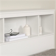 Storage Bed and Bookcase Headboard Set White Fusion South Shore