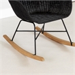 South Shore Balka Rattan Rocking Chair  Black Rattan