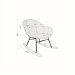 South Shore Balka Rattan Rocking Chair  Black Rattan