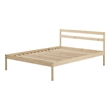 South Shore Sweedi Wooden Bed Full Natural Wood
