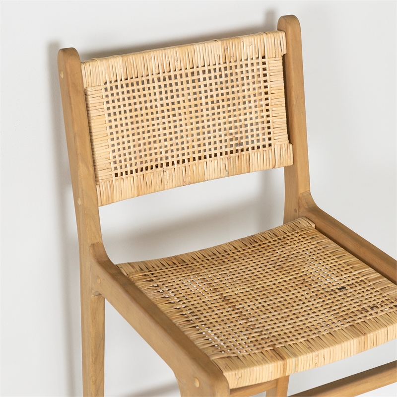 South Shore Balka Rattan Bar Stool Set Rattan