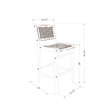 South Shore Balka Rattan Bar Stool Set Rattan