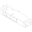 South Shore Munich Wall Mounted Media Console 75