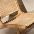 South Shore Agave Rattan and Teak Wood Lounge Chair  Rattan