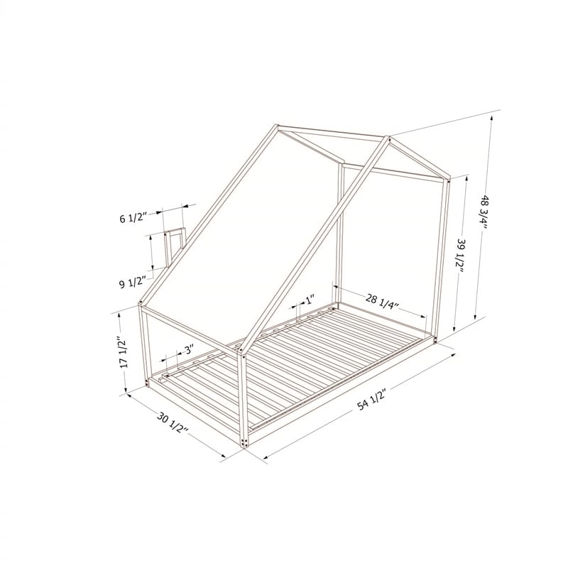 South Shore Ohana House Bed for the Playroom Toddler White