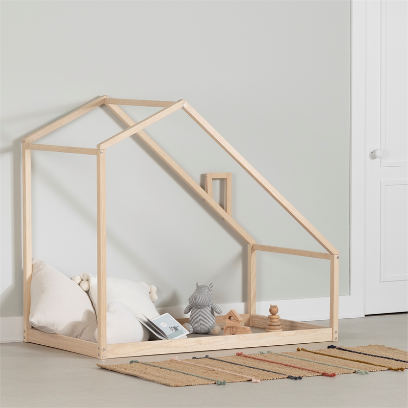 South Shore Ohana House Bed for the Playroom Toddler Natural