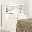 South Shore Gramercy Bookcase Headboard Twin Pure White