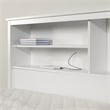 South Shore Gramercy Bookcase Headboard Twin Pure White