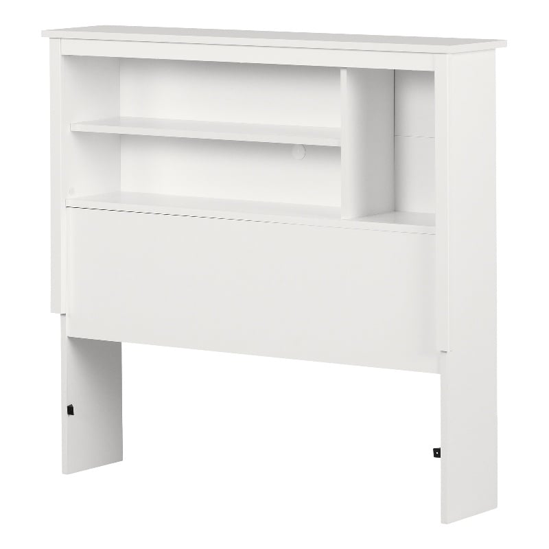South Shore Gramercy Bookcase Headboard Twin Pure White
