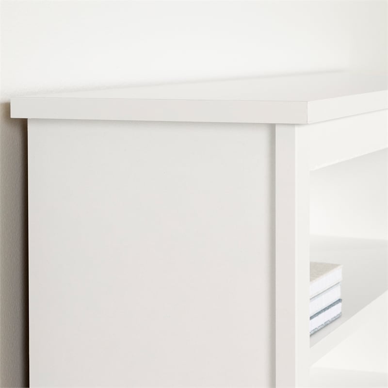 South Shore Gramercy Bookcase Headboard Twin Pure White
