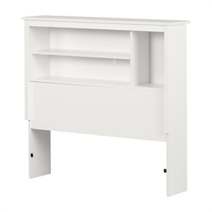 South Shore Gramercy Bookcase Headboard Twin Pure White