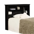 South Shore Gramercy Bookcase Headboard Twin Pure Black
