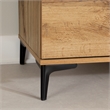 South Shore Slendel 2-Drawer Side Table with Metal Legs  Nordik Oak