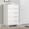 South Shore Cavalleri 5-Drawer Chest Storage Unit  Pure White