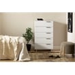South Shore Cavalleri 5-Drawer Chest Storage Unit  Pure White